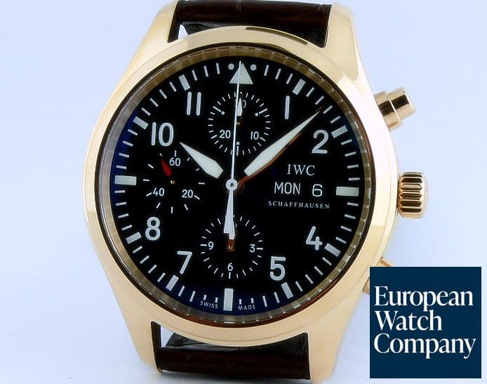 Image of IWC Fliegeruhr/Spitfire Chrono Black Dial 42mm
Rose Gold