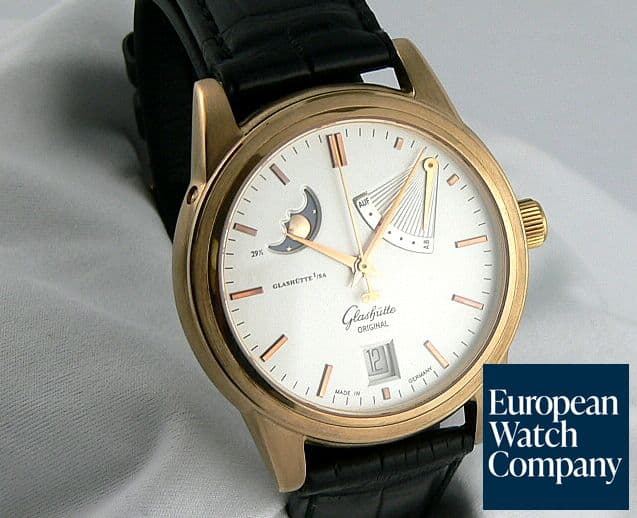 Image of Glashutte Original Senator Moon Power Reserve Yellow Gold