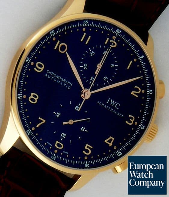 Image of IWC Portugieser Chrono Rose Black Dial