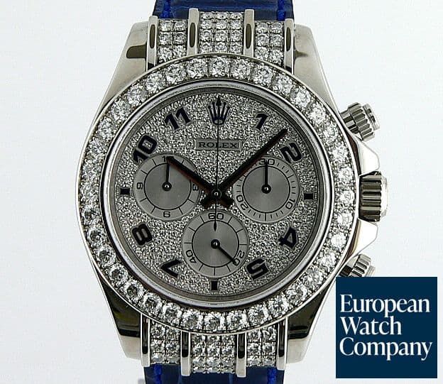 Image of Rolex Daytona WG Strap Diamond Pave 