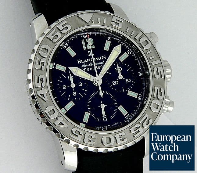 Image of Blancpain Air Command Black
Rubber Strap