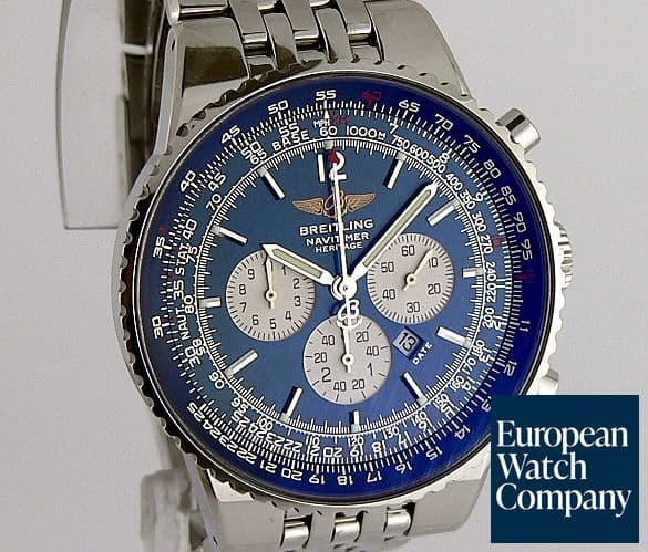 Image of Breitling Navitimer Heritage Flyback Chrono SS/SS
 Blue