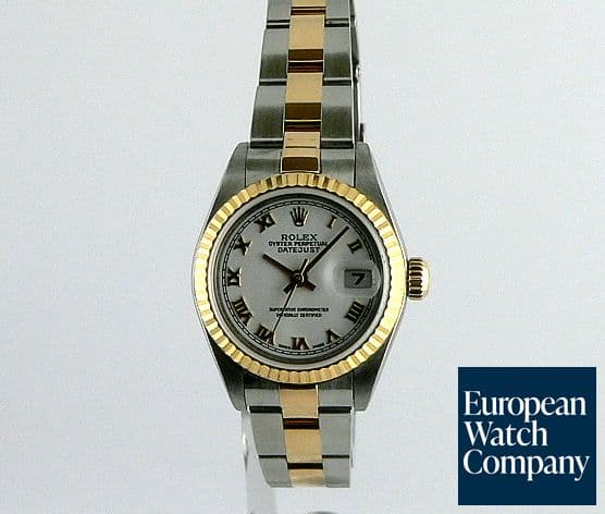 Image of Rolex Datejust 18K/SS Lady Oyster Bracelet Roman Dial
