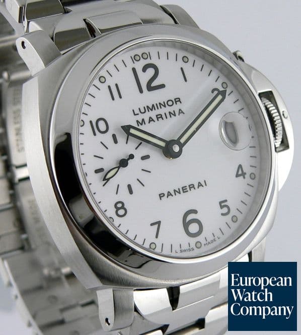 Image of Panerai Luminor Marina 40mm White on Bracelet