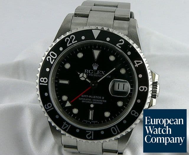 Image of Rolex GMT Master II SS/SS 
Black Y Series (2002)
