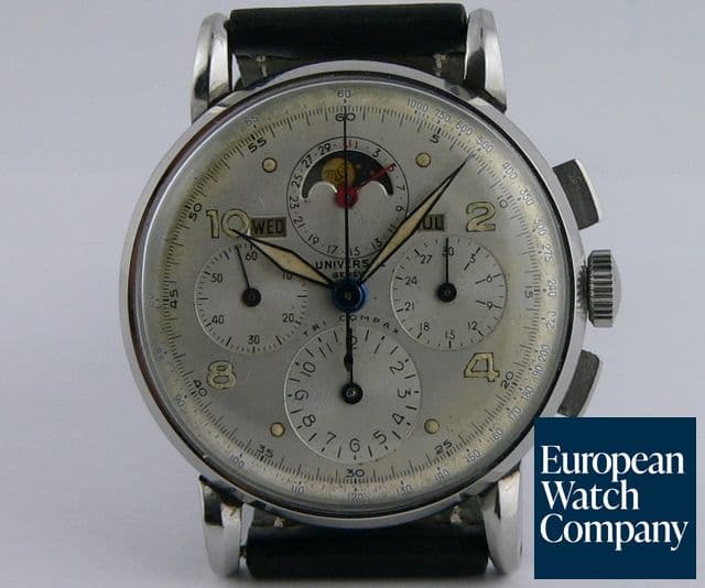 Image of Universal Geneve Tri-Compax Stainless Moon Chrono