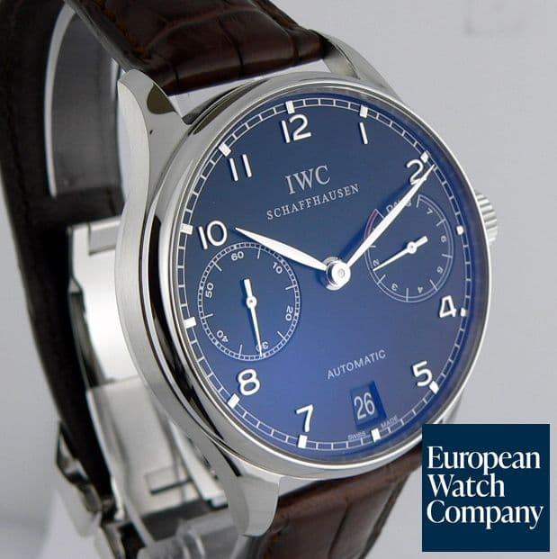 Image of IWC Portugieser 5001 7 Days Steel Black