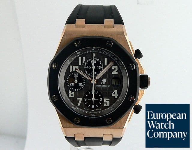 Image of Audemars Piguet Offshore Rubber Bezel Rose Gold