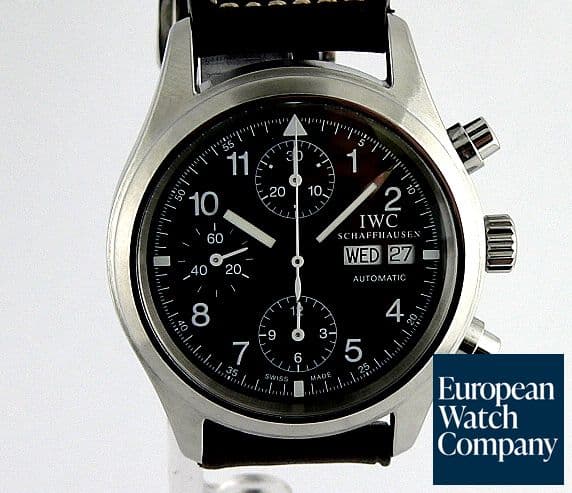 Image of IWC Flieger Chrono Auto Black Dial