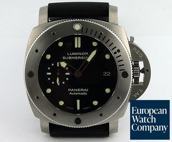 Image of Panerai Luminor 1950 Submersible 3 Day Automatic- 47mm Titanium