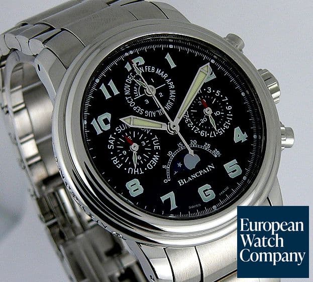 Image of Blancpain 2585F QP SS/SS Black Dial