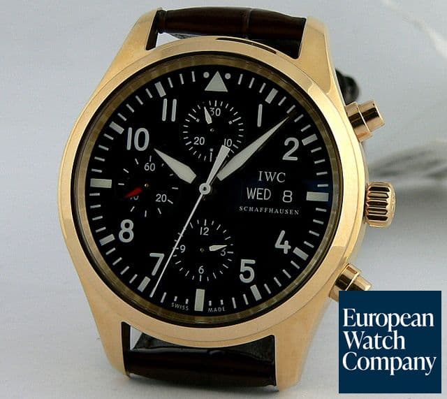 Image of IWC Fliegeruhr Chrono Black Dial 42mm
Rose Gold