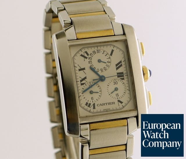 Image of Cartier Tank Francaise Chrono Quartz SS/YG