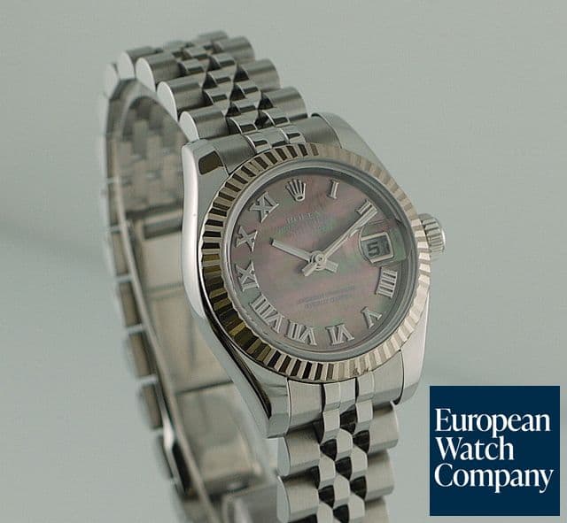 Image of Rolex Oyster Perpetual Ladies Datejust, Black Mother of Pearl Dial