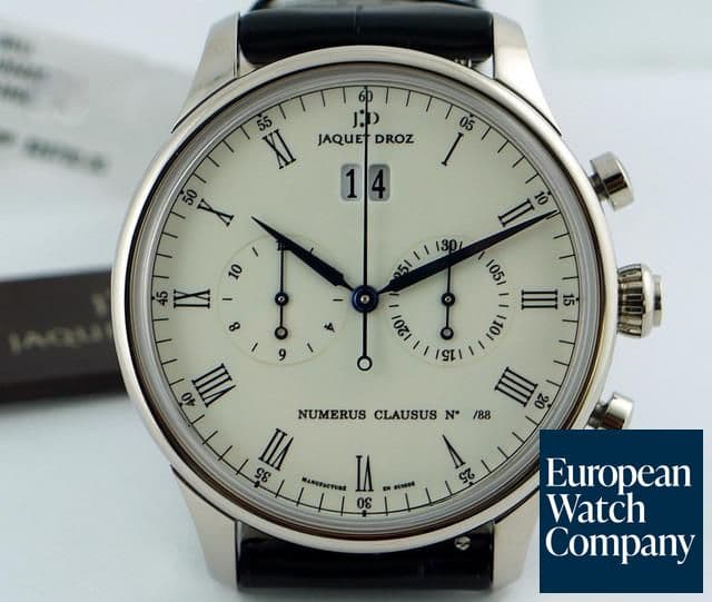 Image of Jaquet Droz Chrono Grande Date
White Gold
Ivory Dial