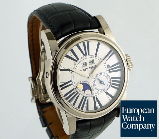 Image of Roger Dubuis Hommage Perpetual 18k White Gold 