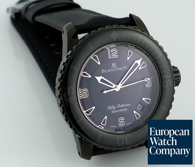 Image of Blancpain Sport Fifty Fathoms 
DLC-Coated Steel