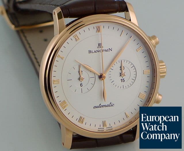 Image of Blancpain Villeret Chrono Rose