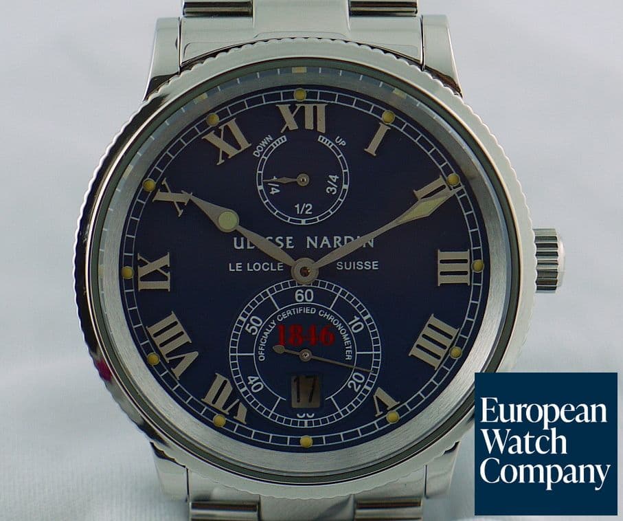Image of Ulysse Nardin Marine Chronometer 1846 Blue