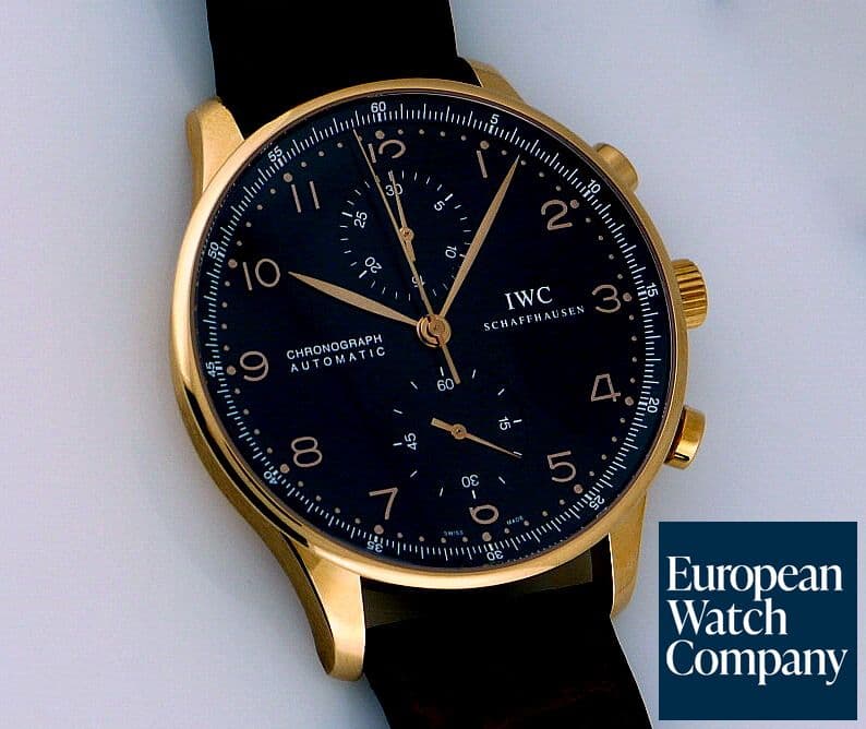 Image of IWC Portugieser Chrono Rose Black Dial