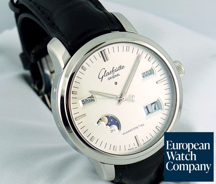 Image of Glashutte Original Senator Perpetual Steel
Silver Dial