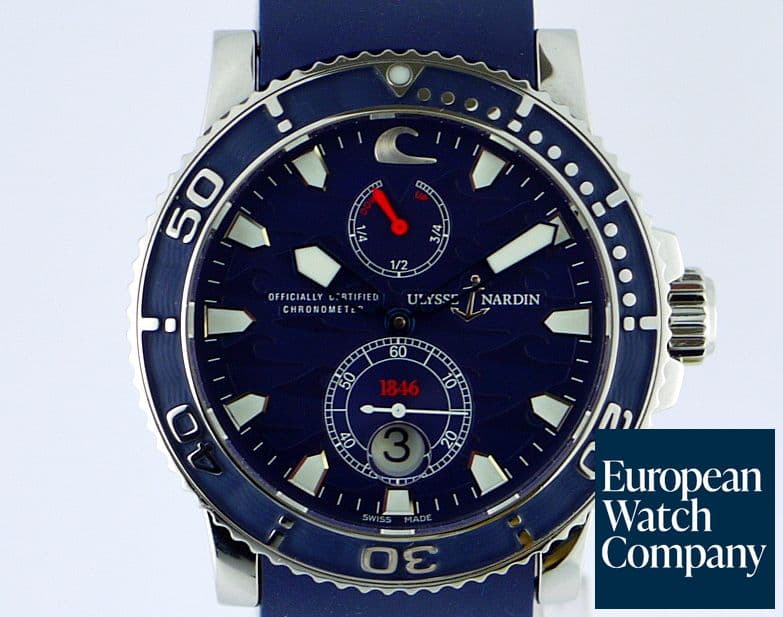 Image of Ulysse Nardin Marine Blue Surf Limited Edition Rubber Strap