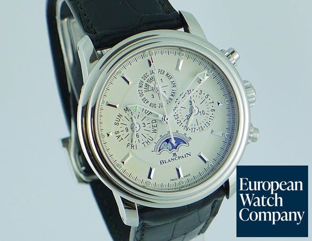Image of Blancpain 2685 QP Chrono Steel
White Dial
