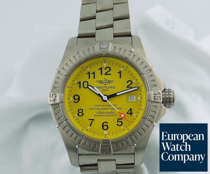Image of Breitling Avenger Seawolf Titanium Yellow Dial