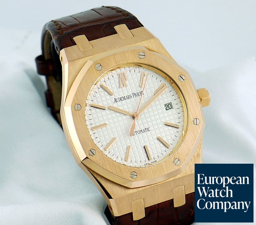 Image of Audemars Piguet Royal Oak Jumbo 15300 Rose White  