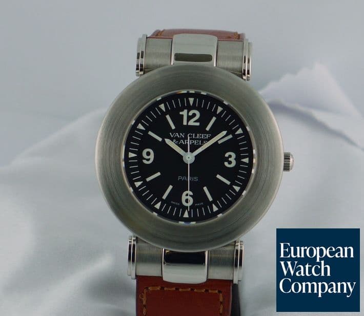 Image of Van Cleef & Arpels Roma SS/Black Leather 