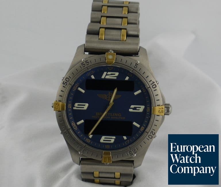 Image of Breitling Aerospace Repetition Minutes
Titanium and Gold plated bracelet