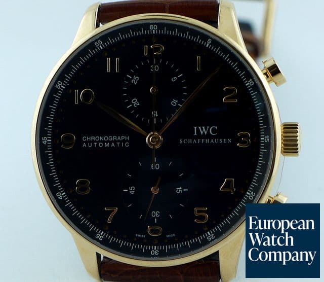 Image of IWC Portugieser Chrono Rose Black Dial