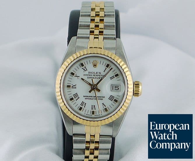 Image of Rolex Datejust 2T with White Roman Dial
 