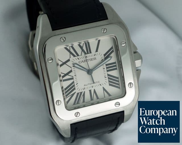 Image of Cartier Santos 100 Steel Large Auto
