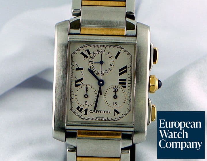 Image of Cartier Tank Francaise Chrono Quartz SS/YG