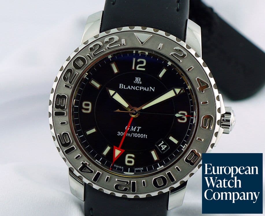 Image of Blancpain GMT SS/Rubber Black