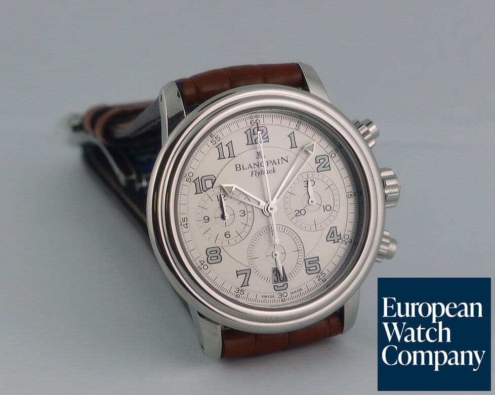 Image of Blancpain Flyback Strap White Dial