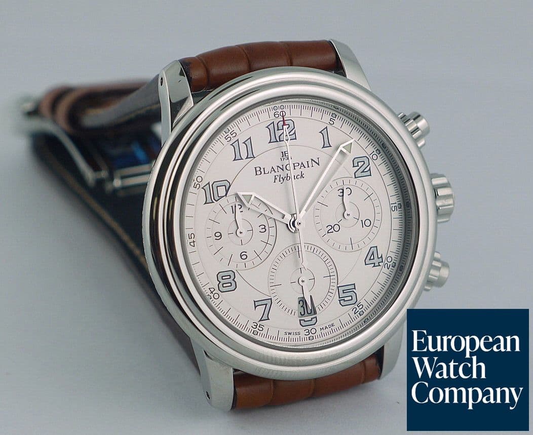 Image of Blancpain Flyback Strap White Dial
