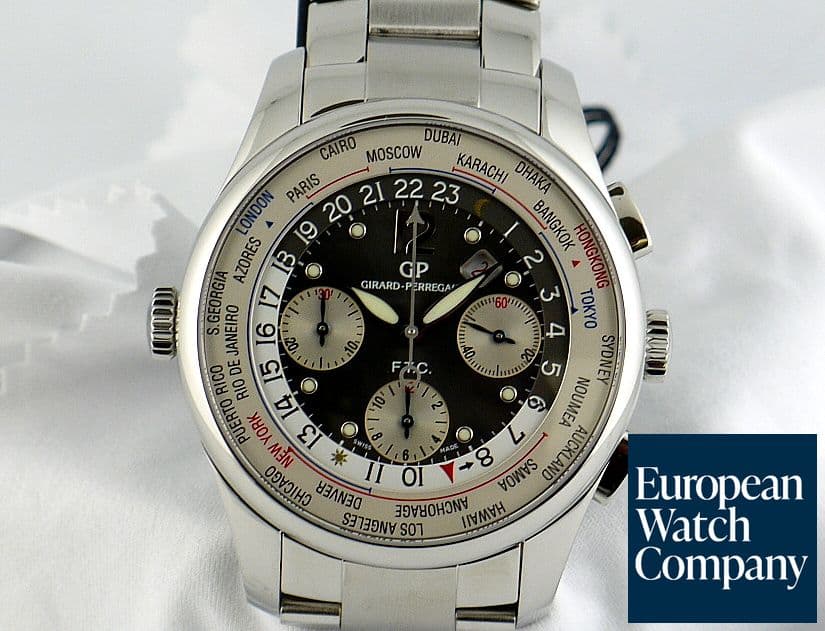 Image of Girard Perregaux World Time WW.TC Chrono SS/SS
Gray