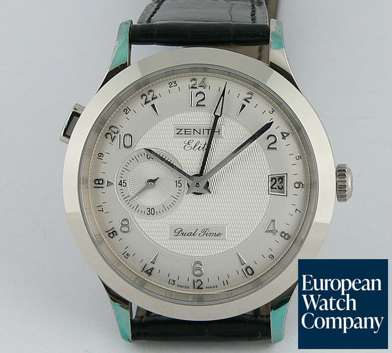 Image of Zenith Elite Dual Time
WG, Silver Dial