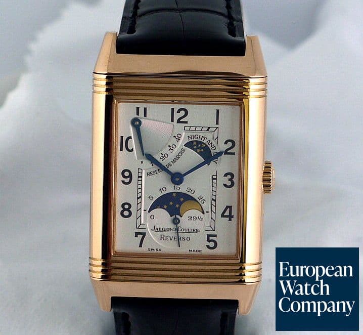 Image of Jaeger LeCoultre Reverso Sun Moon Rose Gold