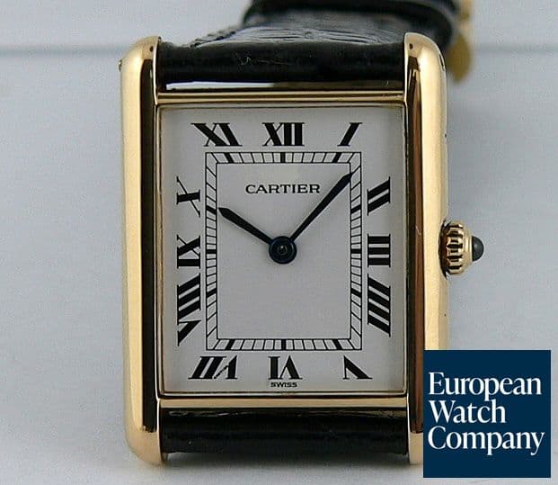 Image of Cartier Tank Y.G Qtz 
