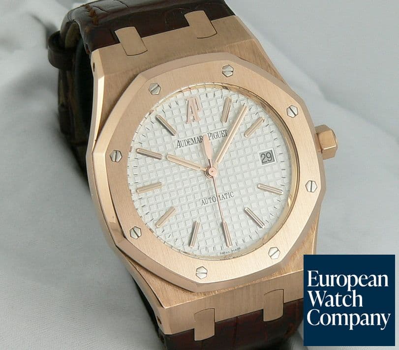 Image of Audemars Piguet Royal Oak Jumbo 15300 Rose White  