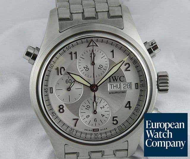 Image of IWC Doppel Spitfire White Dial SS/SS