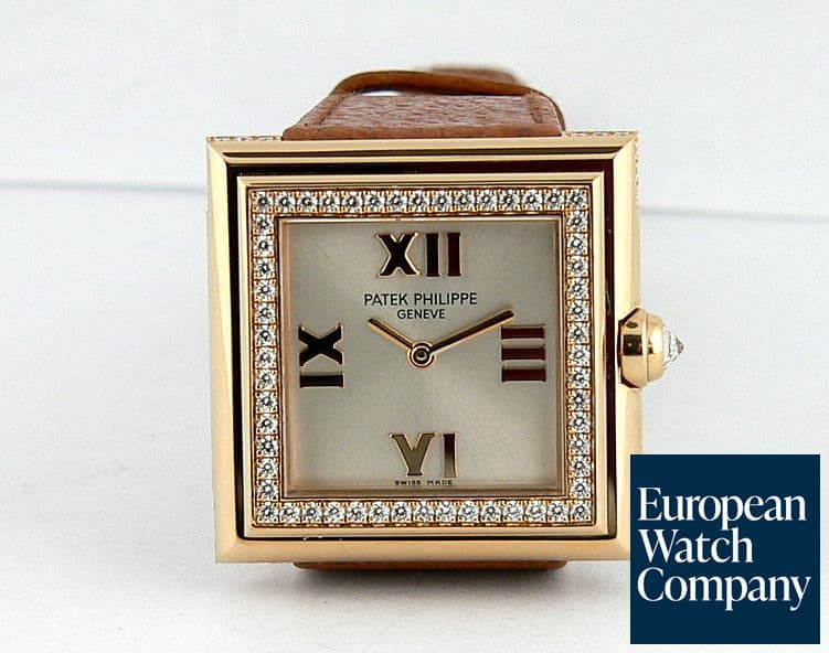Image of Patek Philippe 4868R Diamond Bezel Gondolo Square Qtz