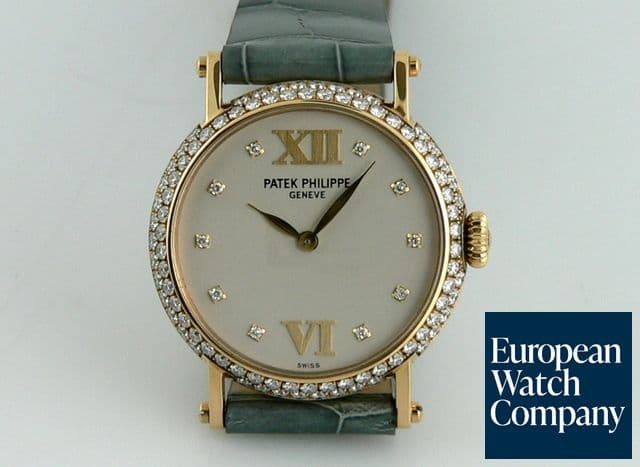 Image of Patek Philippe 4861 YG Lady's Calatrava with Diamond Bezel
