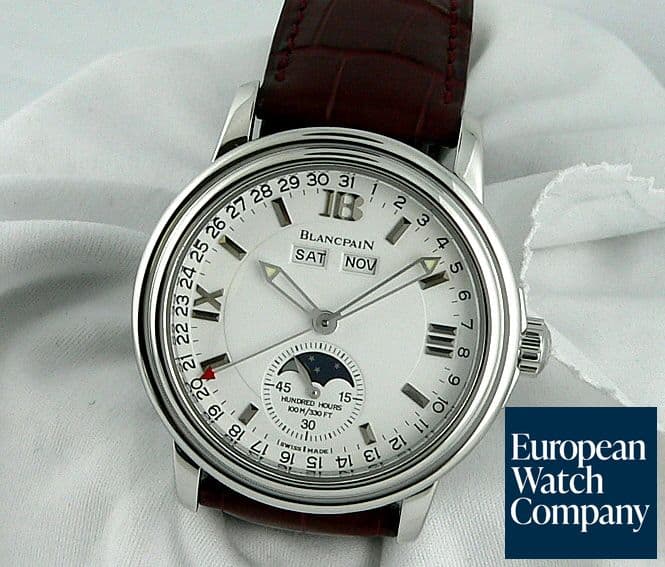 Image of Blancpain Triple Date Moon  White Dial