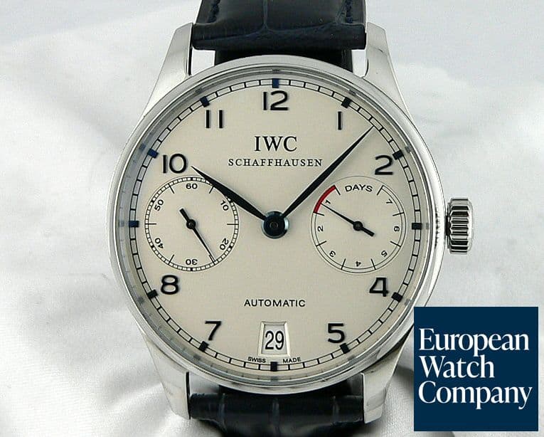 Image of IWC Portugieser 5001 7 Days Steel White