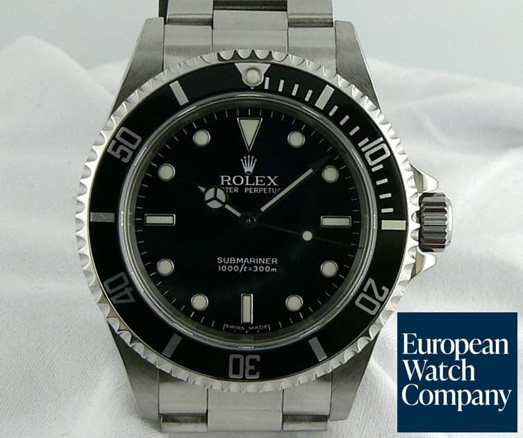 Image of Rolex Submariner SS Black Dial No Date 