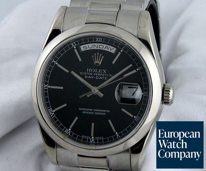 Image of Rolex President White Gold
Black Stick Dial